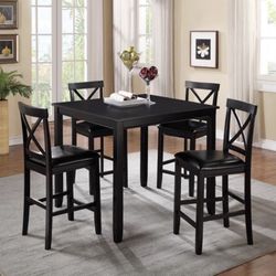 Counter height table and four chairs