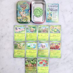 Pokemon Prismatic Evolutions Eevee Foil Holo Trading Cards, Tins and Coins Leafeon, Whimsicott, and Hydrapple ex