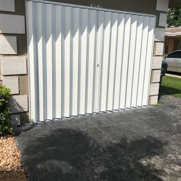 Accordion Hurricane shutters