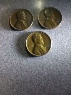 3 wheat pennies