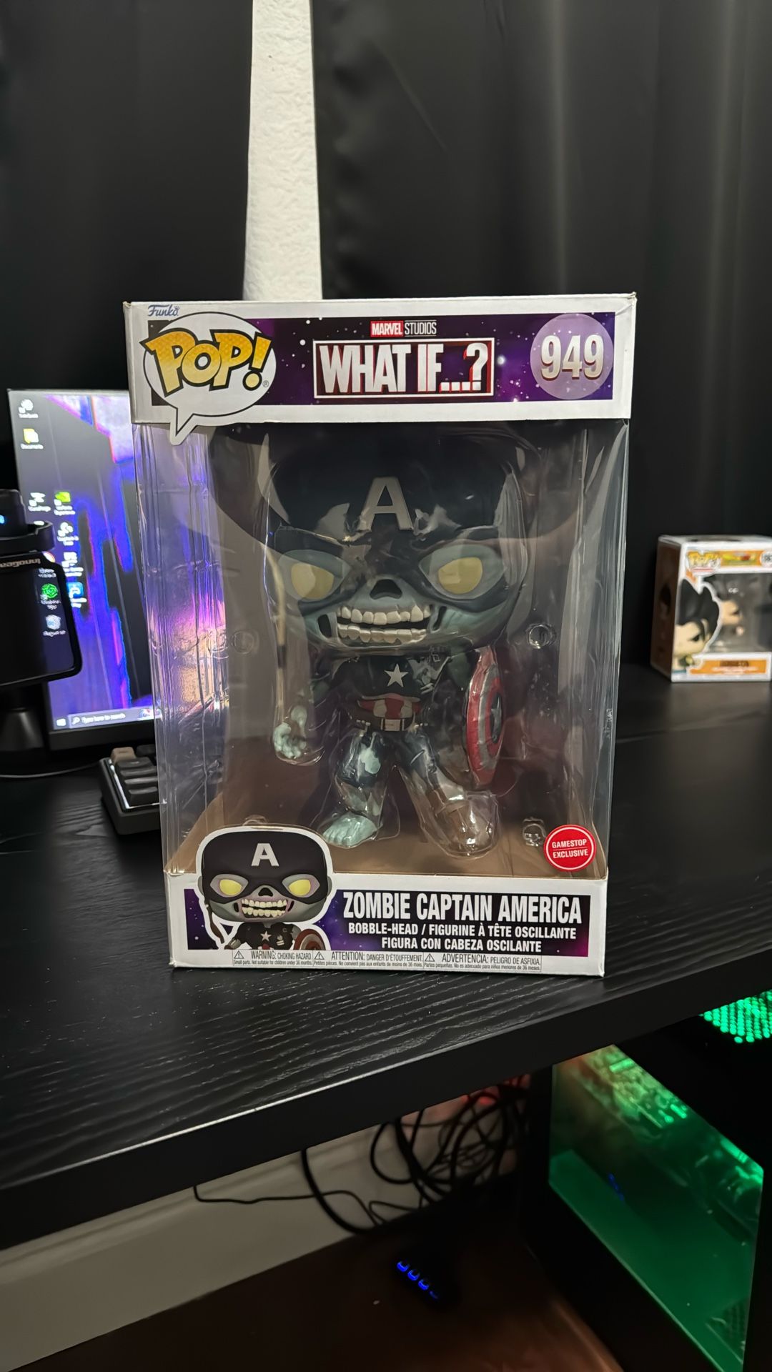Zombie Captain America Jumbo Funko Pop