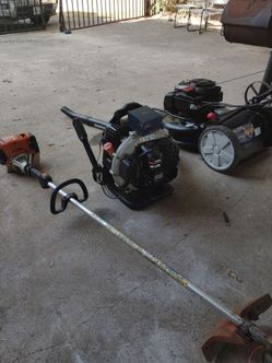 Craftsman self-propelled echo backpack blower and STIHL Fs91rs weed eater