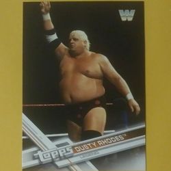 2017 Topps WWE Dusty Rhodes #186 Legend WW The American Dream Then Now Forever Wrestler Collectible Wrestling Card Sports Professional Pro