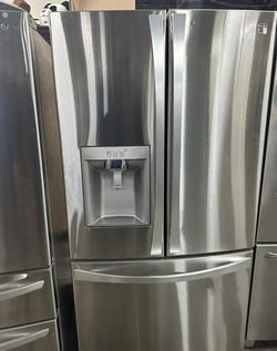 LG 3-Door French Door Fridge with Ice Maker Stainless Steel