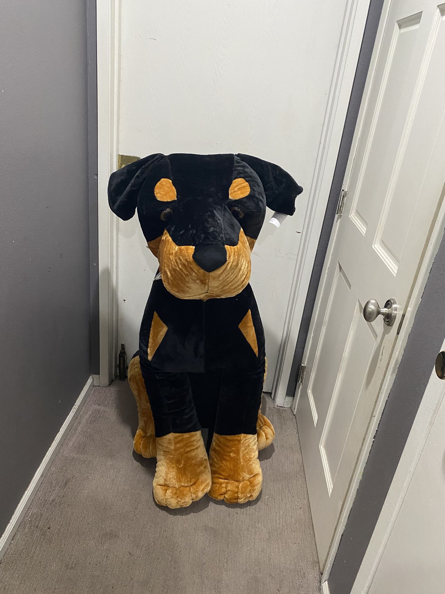 Rottweiler Stuffed Animal - Jumbo Size
