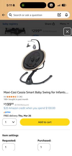 maxi cozy swing