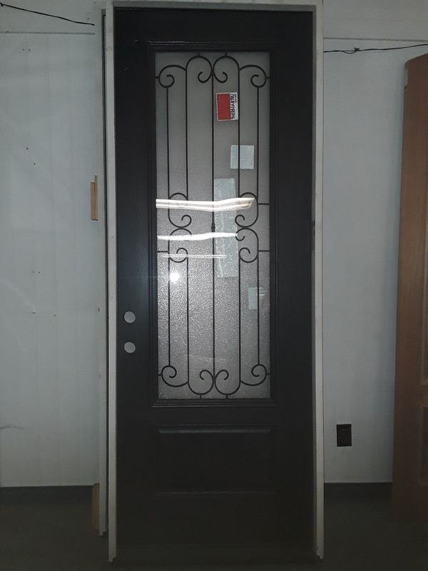 36x96 Exterior Door With Iron Design for Sale in Dallas, TX OfferUp