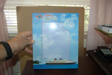 DISNEY CRUISE LINE PICTURE FRAME, NEW FITS 6X8 IN PICTURE FRAME IS 11X9 INCHES.