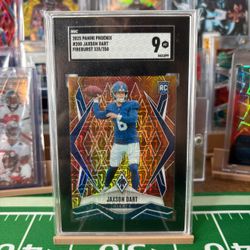 Jaxson Dart 2025 Panini Phoenix Fireburst RC /350 SGC 9