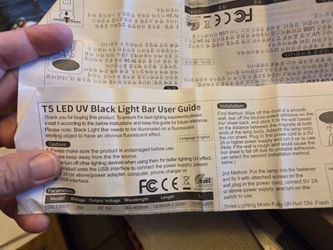 UV blacklight bar