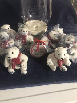 Coca Cola Christmas Poler Bear and Ornament