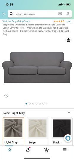 Easy-Going Oversized 3 Pieces Stretch Fleece Soft Loveseat