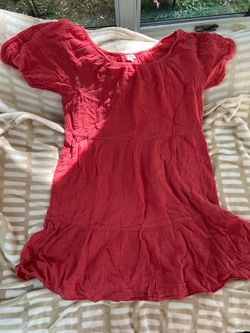 Beachlunchlounge Women Orange Tiered  sz large new made in India dress or shirt in sz large new