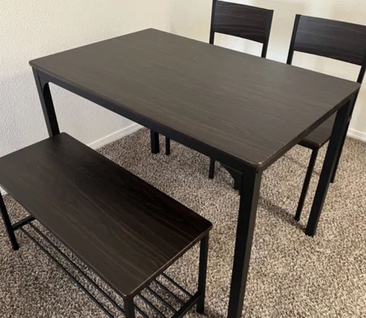 Table W Chairs And Bench