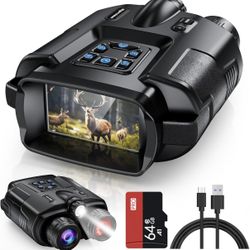 4K Night Vision Binoculars (free 128GB MicroSDXC Memory Card With Your Purchase 🤩)