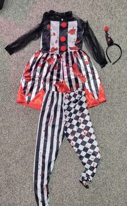 Kids Killer Clown Halloween Costume Set