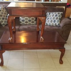 Two Beautiful Tables 100% Wood