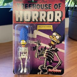 NEW 3.75" Skeleton Marge (MOC) Simpsons Treehouse of Horror ReAction (23) Super7