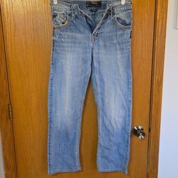 Silver Jeans Co Relaxed Straight Light Blue Denim Jeans Light Wash 5-Pocket Men