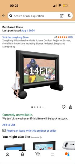 Outdoor Projector Screen And Projector