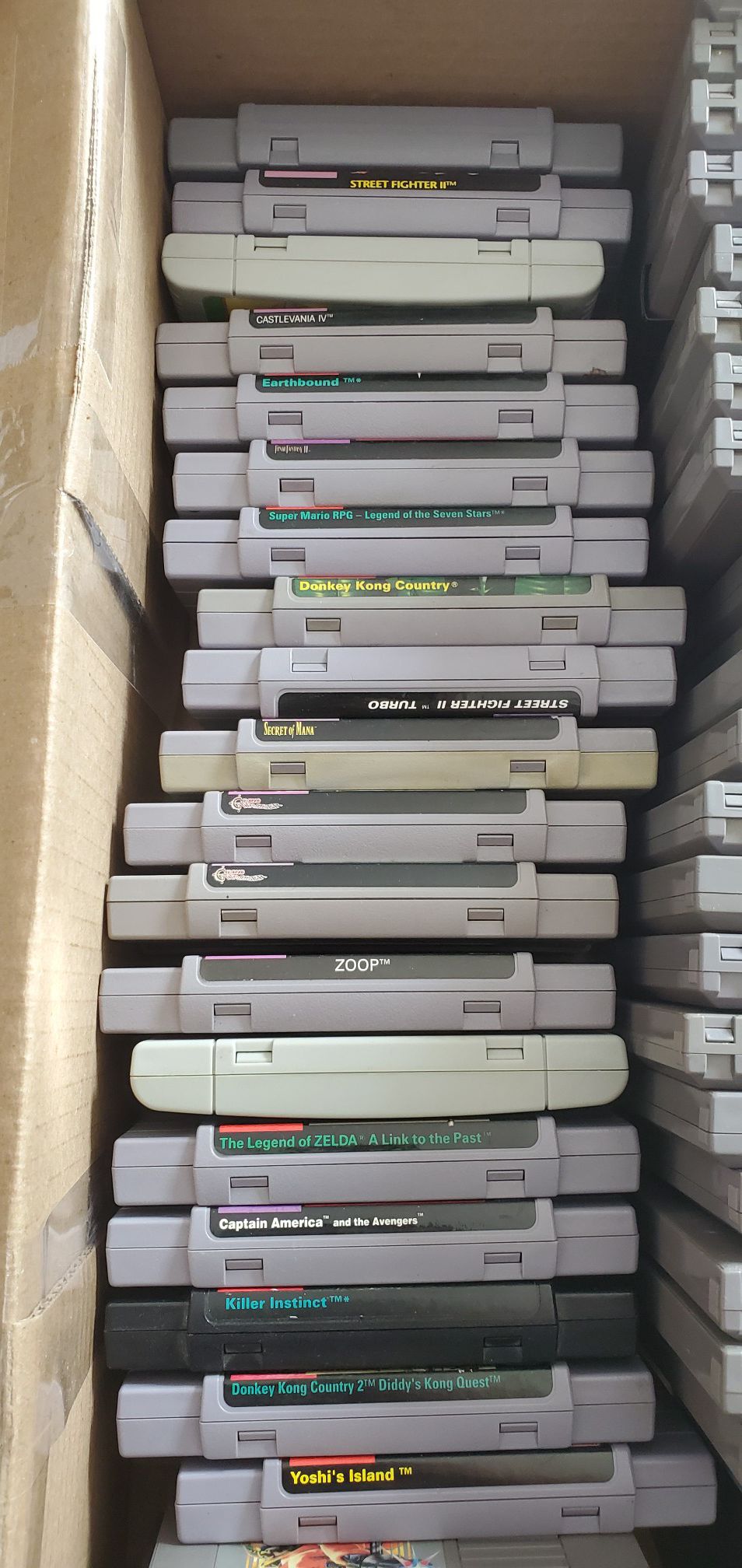Super Nintendo SNES Rare Video Game Cartridge Lot!