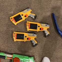 3 Nerf Guns