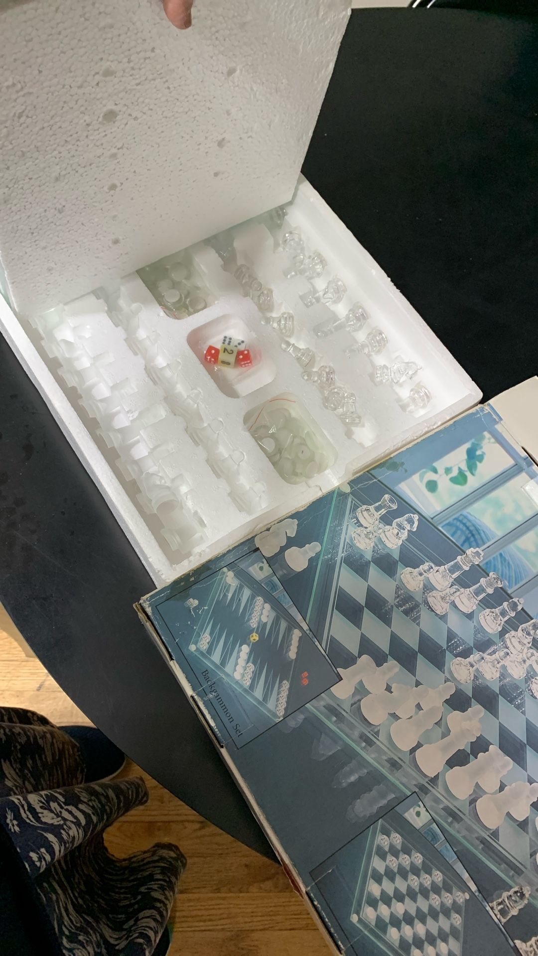 3 In 1 glass game set