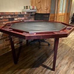 52' Mahogany Finish Poker Table