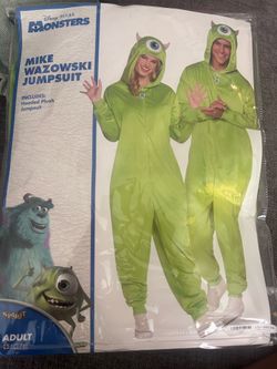 Mike wazowski jumpsuit costume, size LG/XL