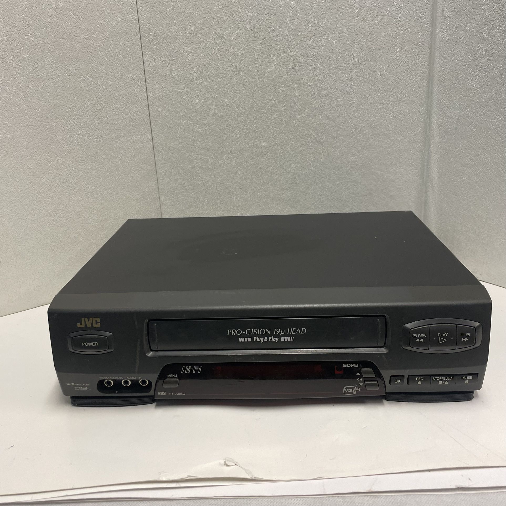 JVC HR-A55U Stereo Hi-Fi VCR VHS Player 4 Head ProCision Tested Works No remote