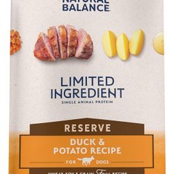 BRAND NEW..Natural Balance Limited Ingredient Adult Grain-Free Dry