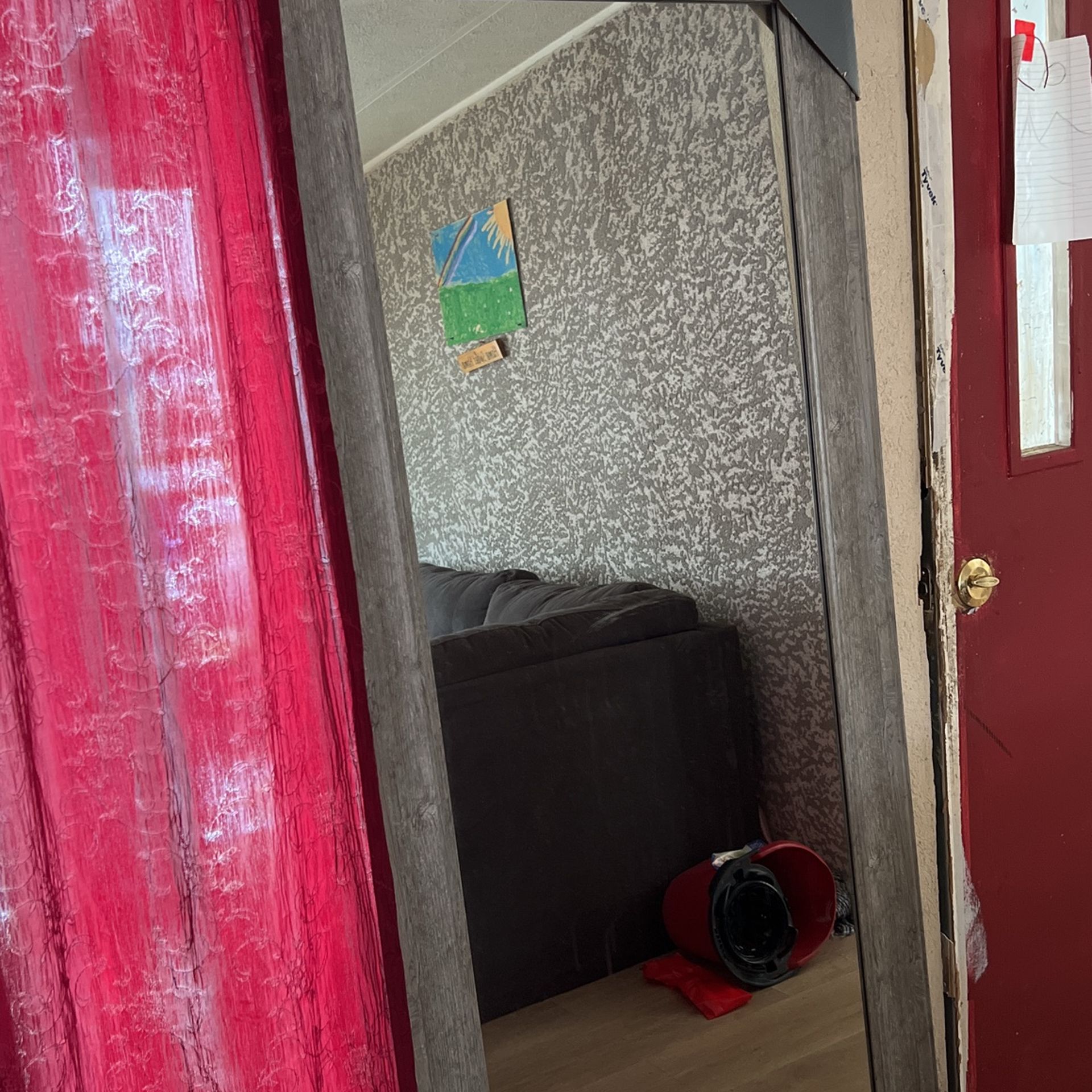 Gray Border Full body Length Mirror