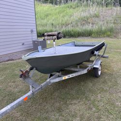 V-Shaped Aluminum Boat 11.5ft