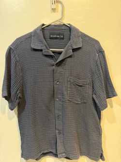 A&F Camp Collar 100% Cotton Button Up Small