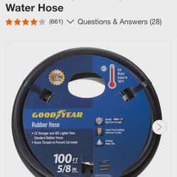 New Good year 100ft 5/8" Rubber hose 400 psi
