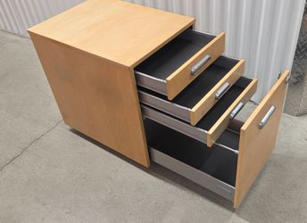 Under Desk Drawer Unit on casters w/ hanging drop file storage