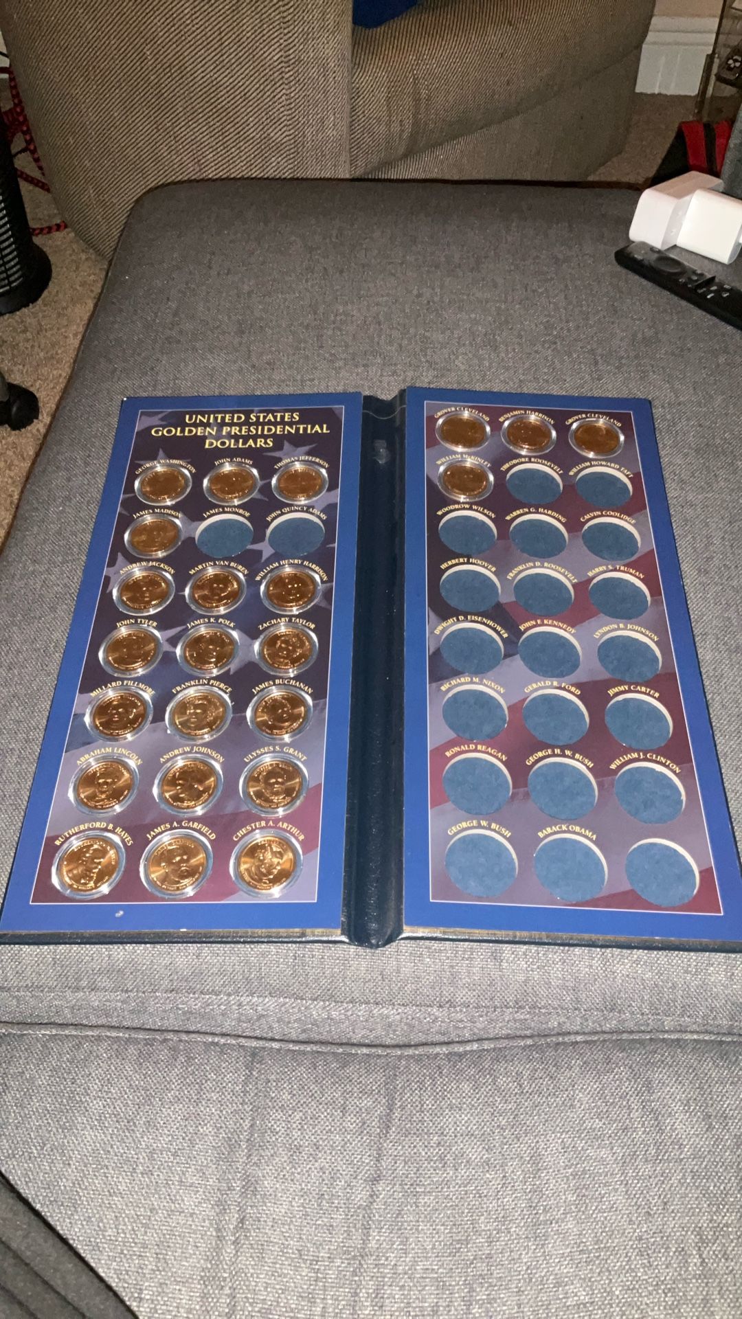 Gold Presidential Dollar Coins