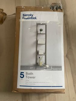 Simply Essential 5 Tier Bath Tower (Nickel)