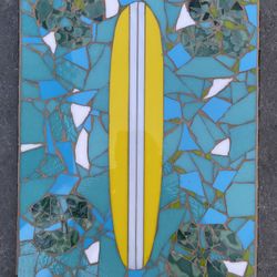 Surfboard mosaic.