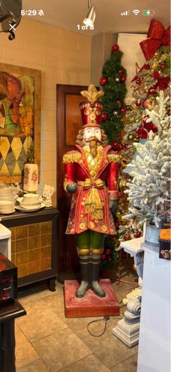 7 feet tall Vintage original Nutcracker