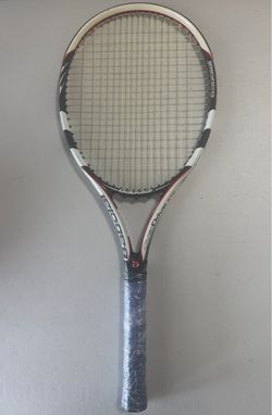 Babolat OverDrive 105 Tennis Racquet 105 sq in 260g White Black Red Strung