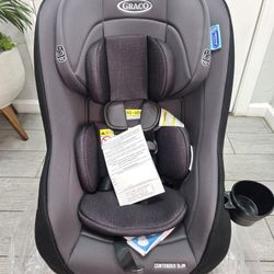 Graco Contender Slim Convertible Car Seat, West Point, Lightweight Travel Car Seat, Porta Bebe
