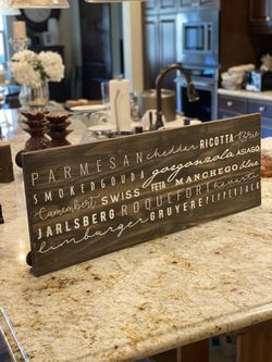 Custom Wooden Charcuterie Board! Like New! 