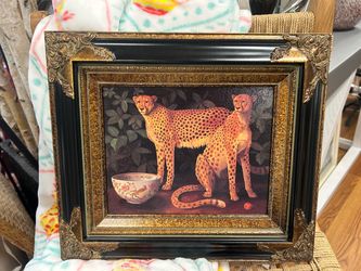 William Stilling 2 Cheetahs Giclee Artwork 15x13