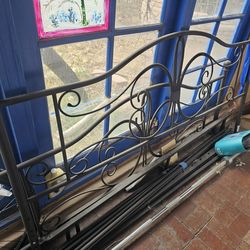 Wrought Iron King Size Platform Bedframe