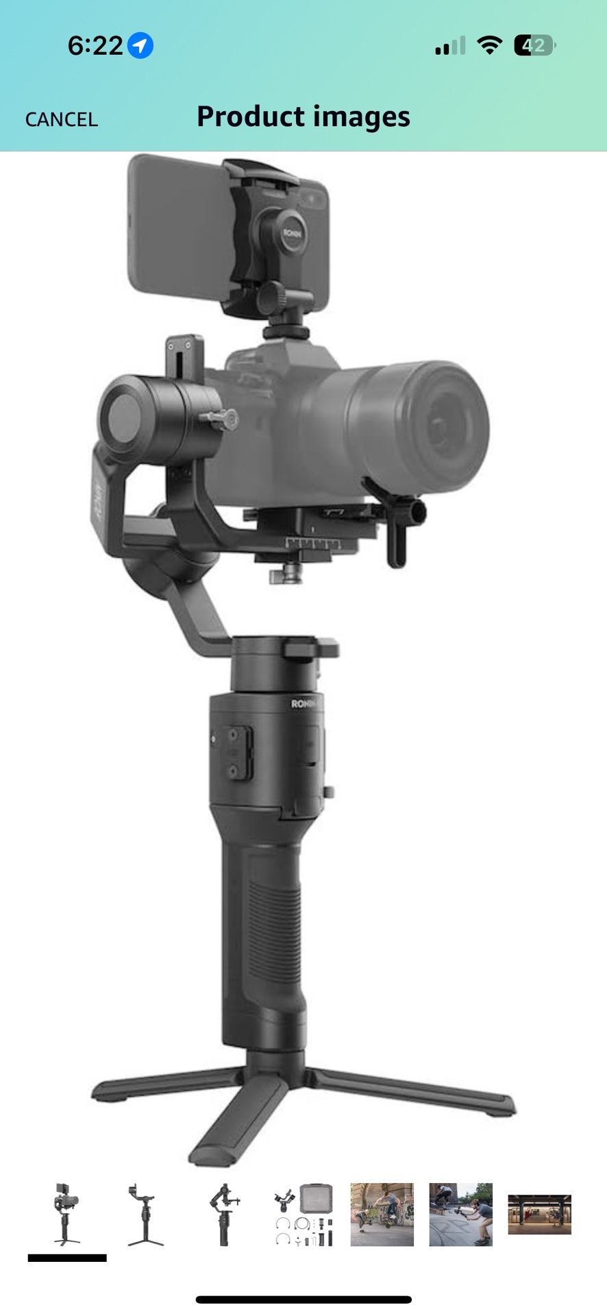 DJI Ronin SC Camera Stabilizer, Axis Handheld Gimbal for DSLR