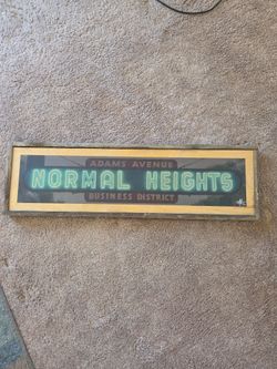 Normal Heights Neighborhood Sign