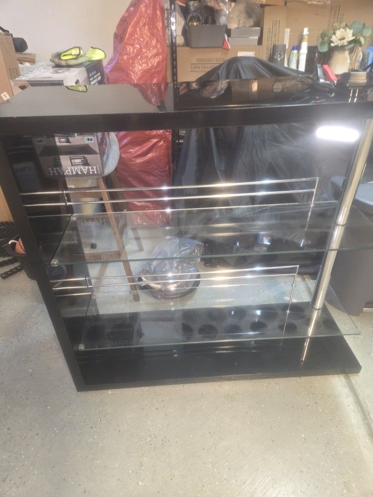 Corner Glass Shelf Bar