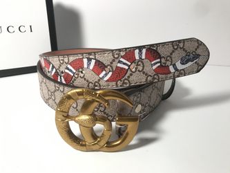 Gucci Belt Snake Buckle 30-34 inches