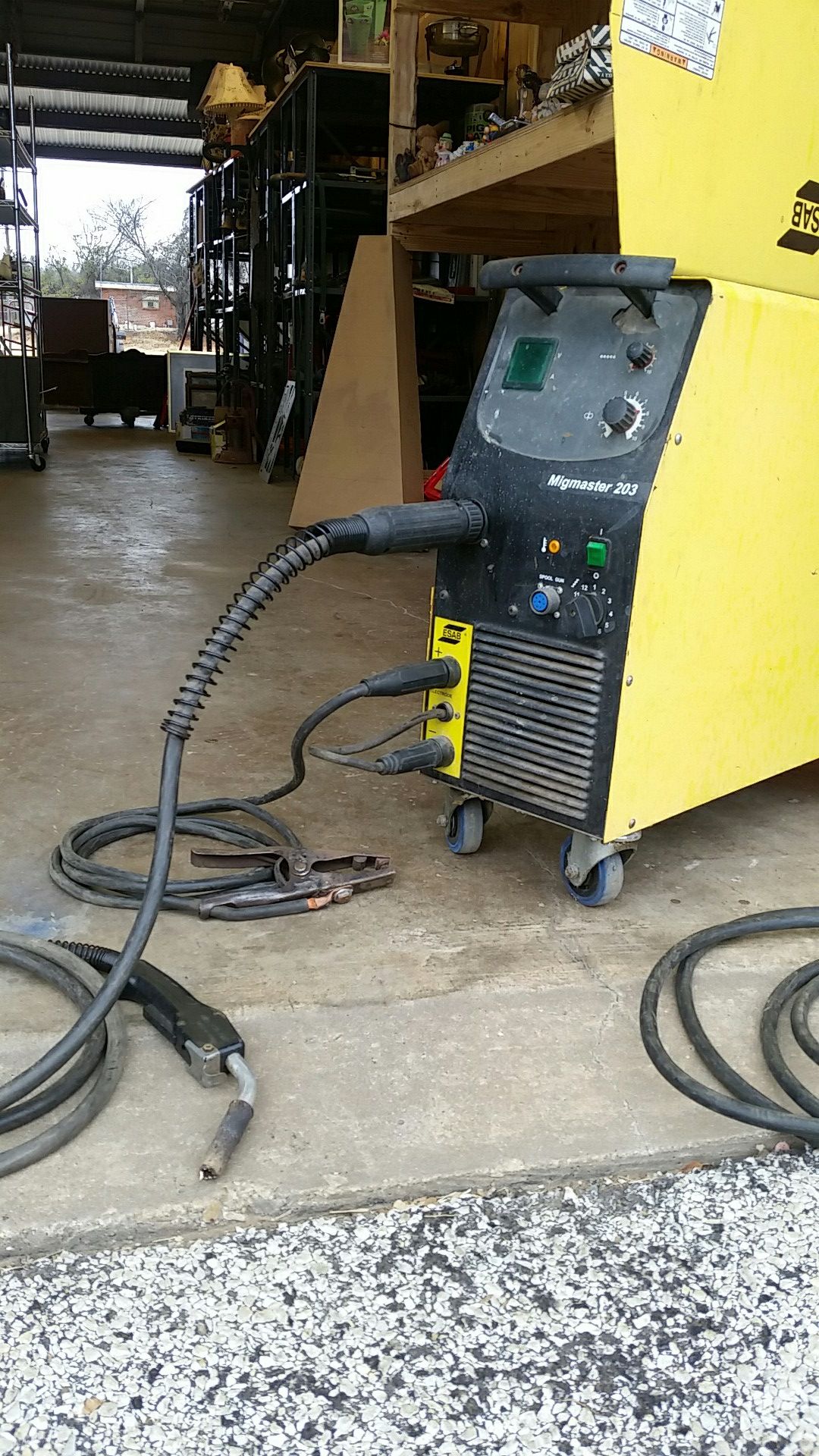 Mig welder esab migmaster 203